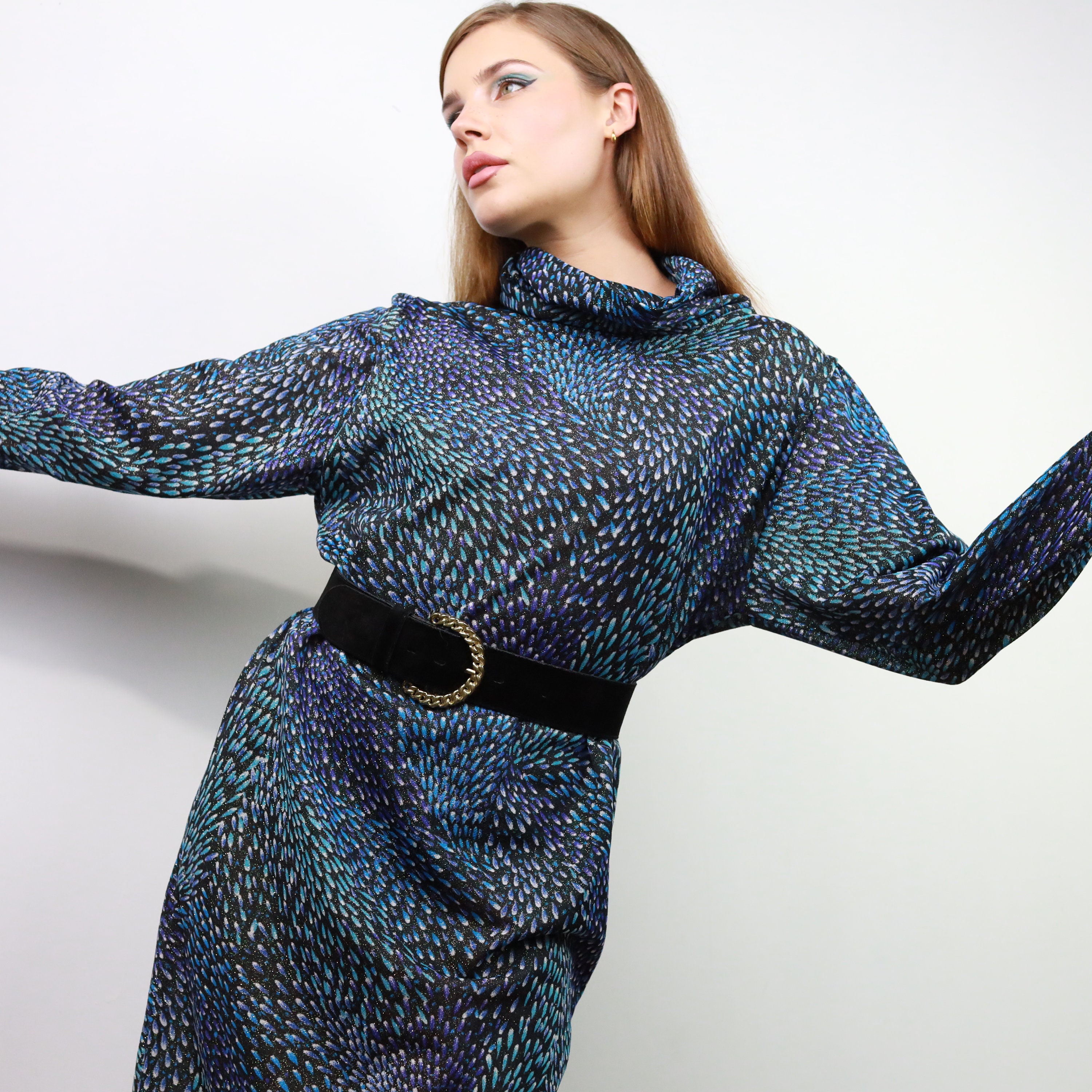 60s turtleneck outfit