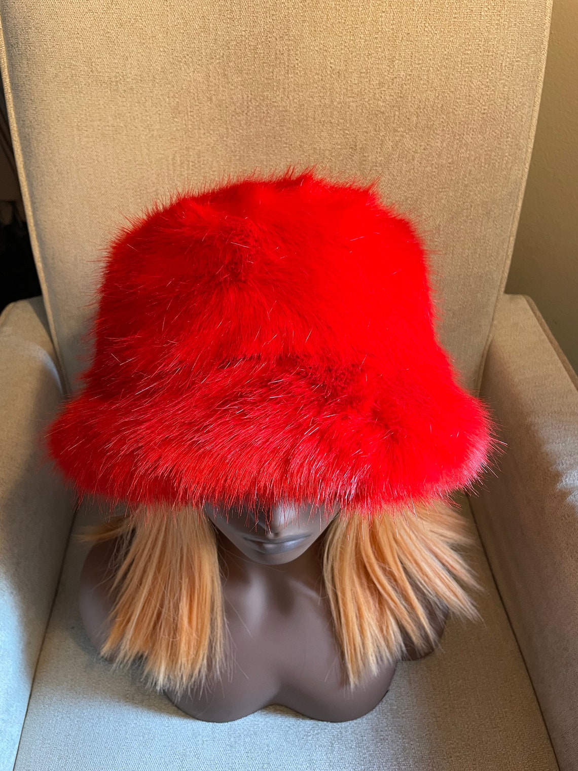 Incredibly Soft Fur Fluffy Fuzzy Bucket Hat vegan Fur Hat Etsy