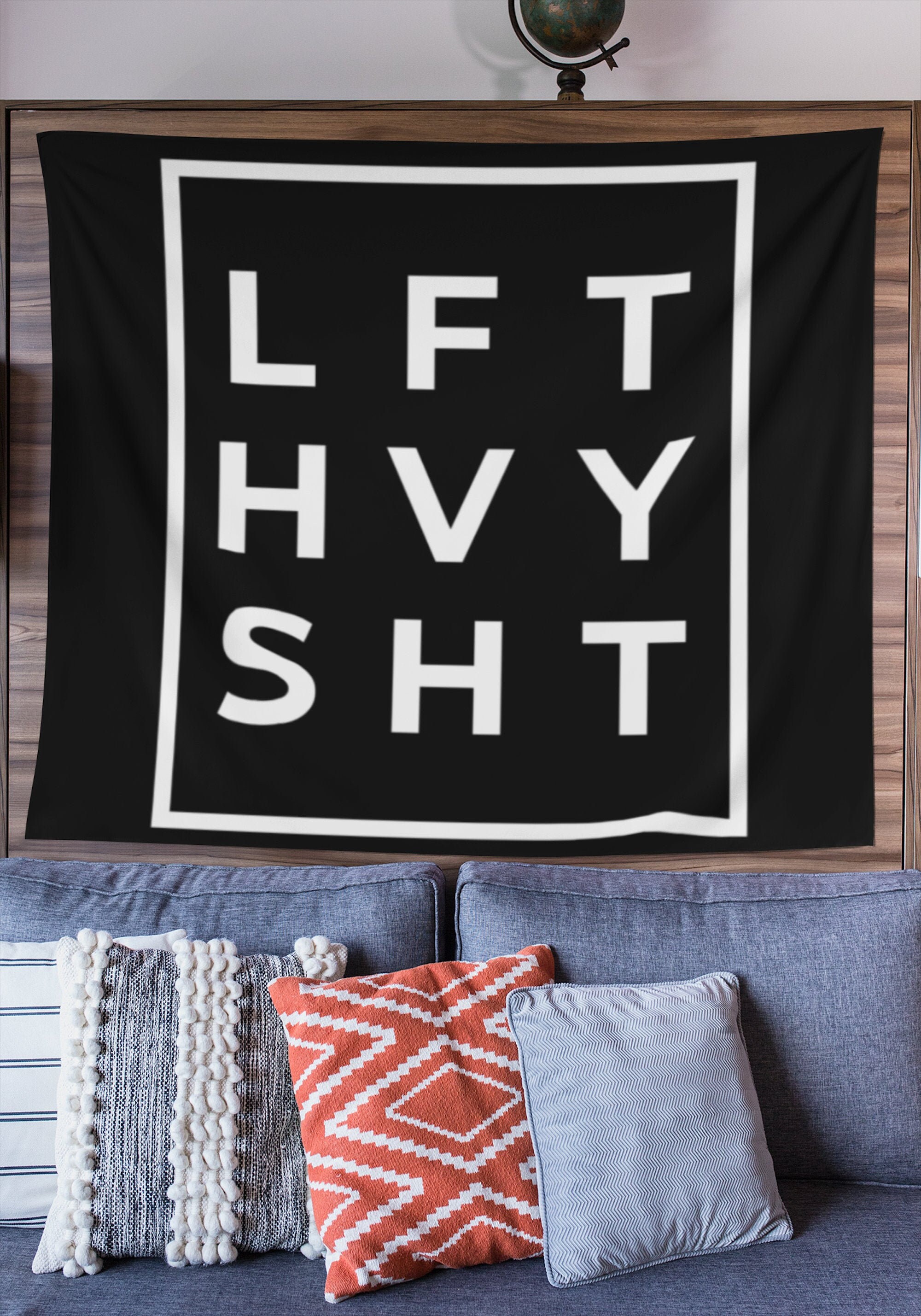 Home Gym Wall Art Wall Tapestries Wall Art Gym Life | Etsy