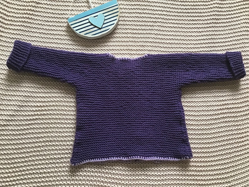 Ready to Ship 62-68 Cardigan Purple Baby Child Hand Knitted Autumn Girl Gift J\u00e4ckchen Baby Cardigan Cotton Christmas Babygirl