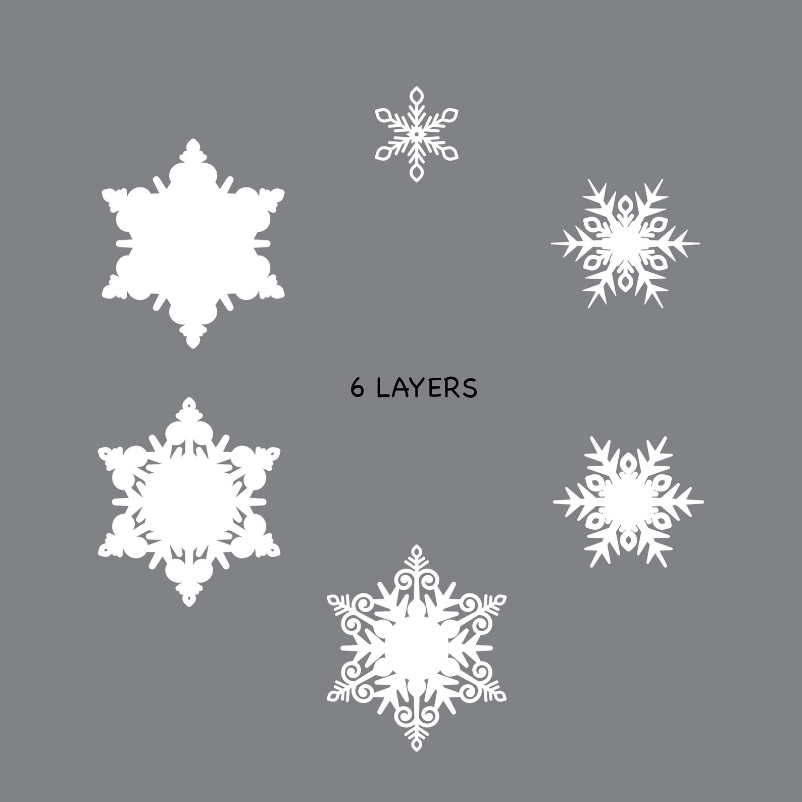 snowflake-svg-laser-cut-file-3d-layered-svg-for-cricut-etsy