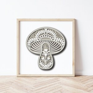 Multilayer Mushroom SVG, Paper Cut File, Layered Template, Cricut SVG, Mandala SVG, Laser Cut Digital File, Vector SVG, Silhouette SVG file.

This image is a layered SVG containing 5 (five) different layers, that you can place one on top of the other.

Digital files are created for cutting machines.