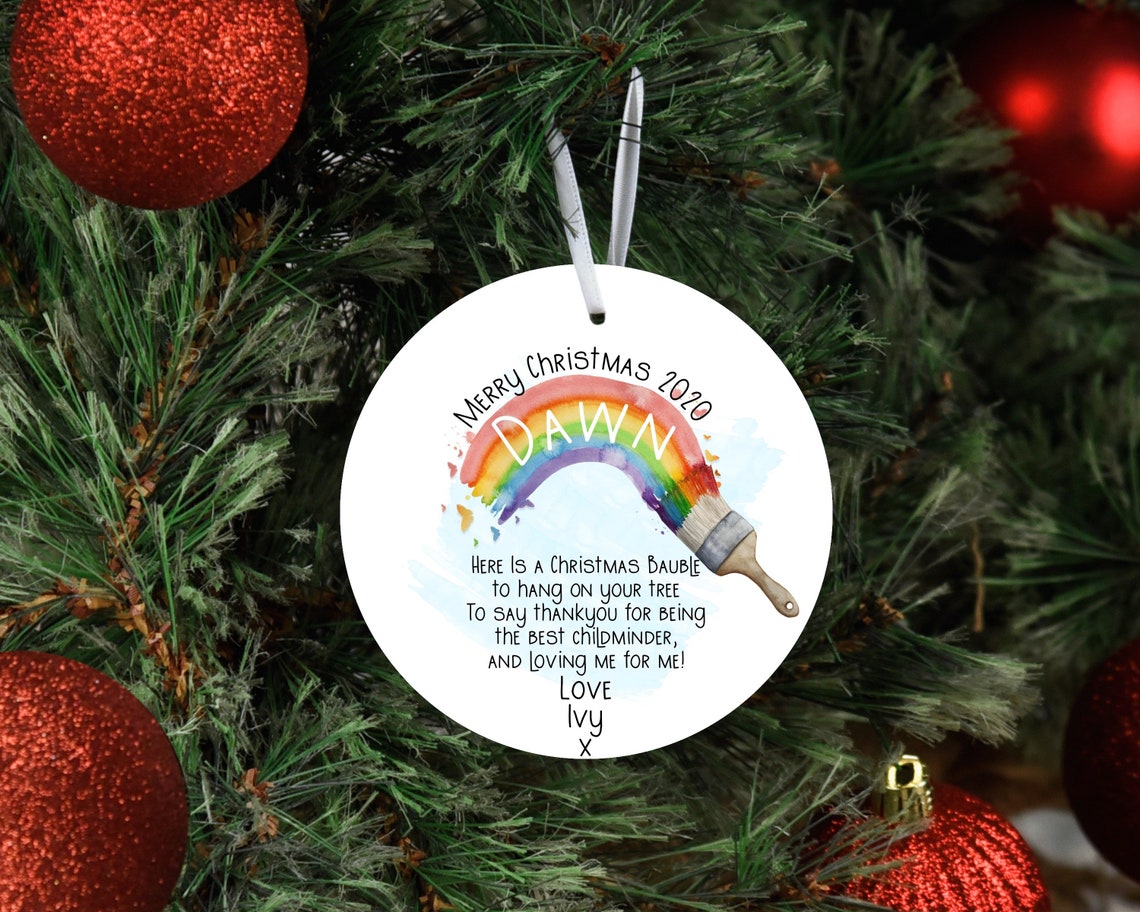 Personalised Teacher Christmas Tree Decoration Teacher  Etsy