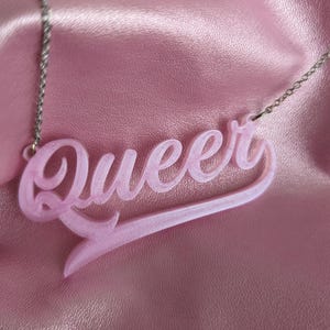 Queer 3D-geprinte ketting | Feministische en queer sieraden | Duurzame accessoires