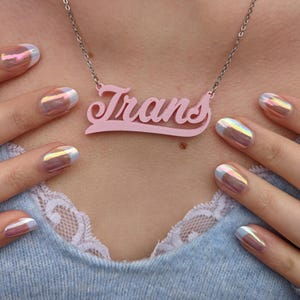 imprimé en 3D Trans | Bijoux féministes et queer | Accessoires durables