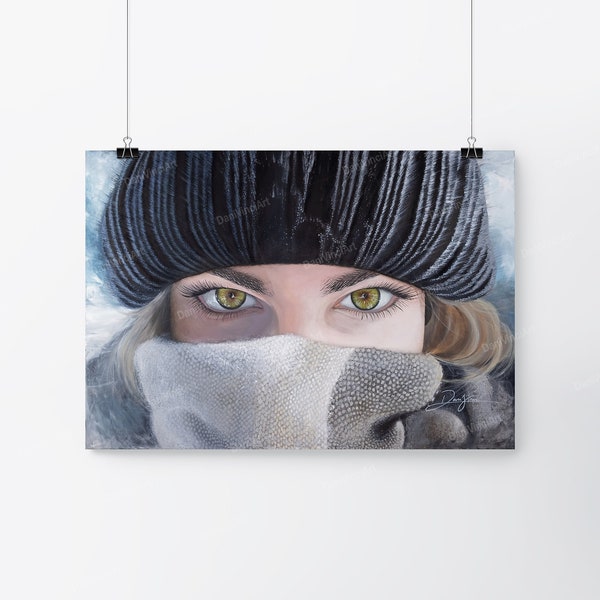 Winter Eyes | Danivinci | High Quality Poster (Art Print)