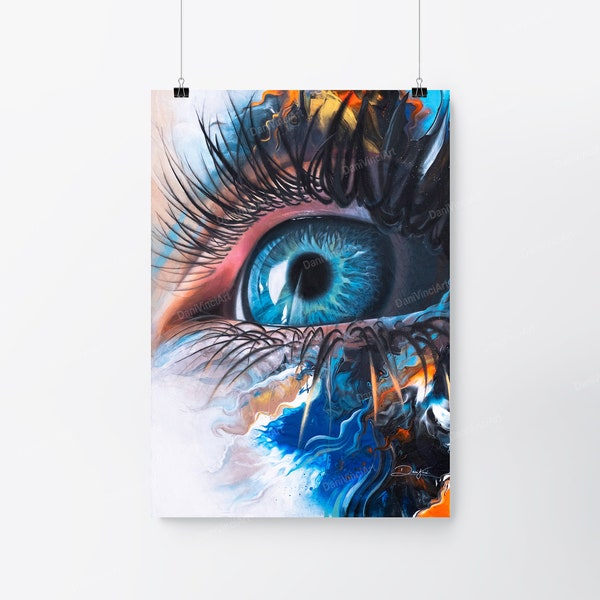 Blue Eye | Danivinci | High Quality Poster (Art Print)