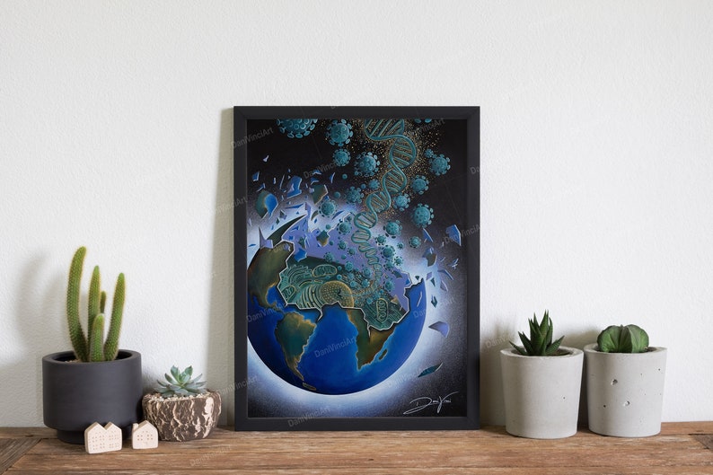 Infected Planet Danivinci High Quality Poster Art Print image 2