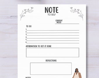 Note to Self Notepad