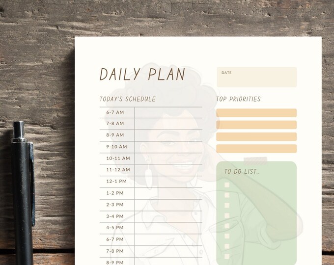 Daily Plan Notepad