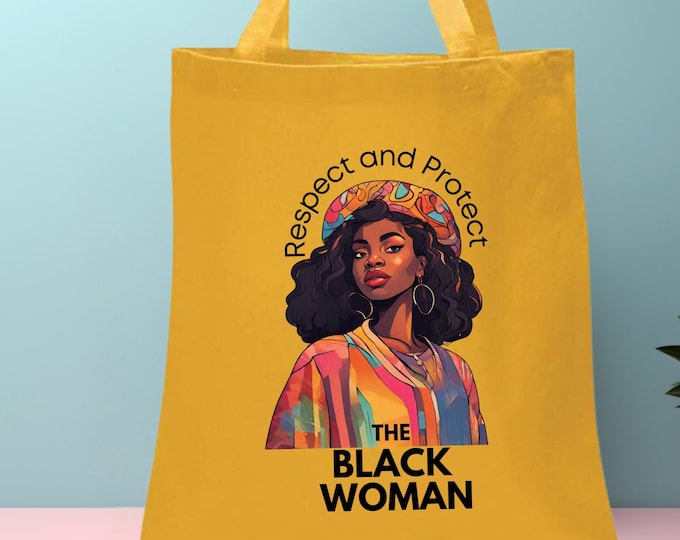 The Black Woman Tote Bag