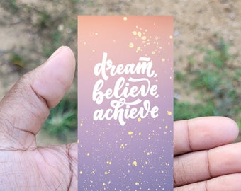 Believe Bookmark