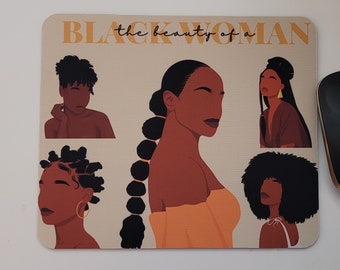 Black Woman Mousepad