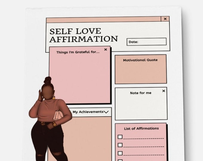 Self Love Affirmation Notepad