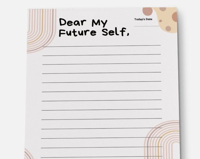 Dear My Future Self Notepad