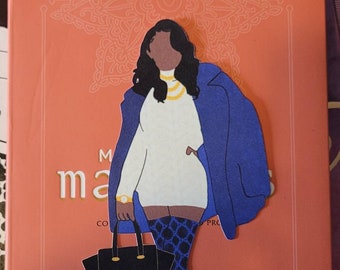 Boss Chick Silhouette Bookmarks