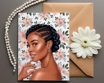 Pretty Flower Sis Greeting Card