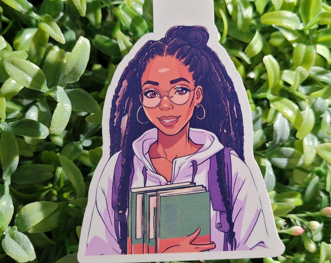 Study Girl Magnetic Bookmark
