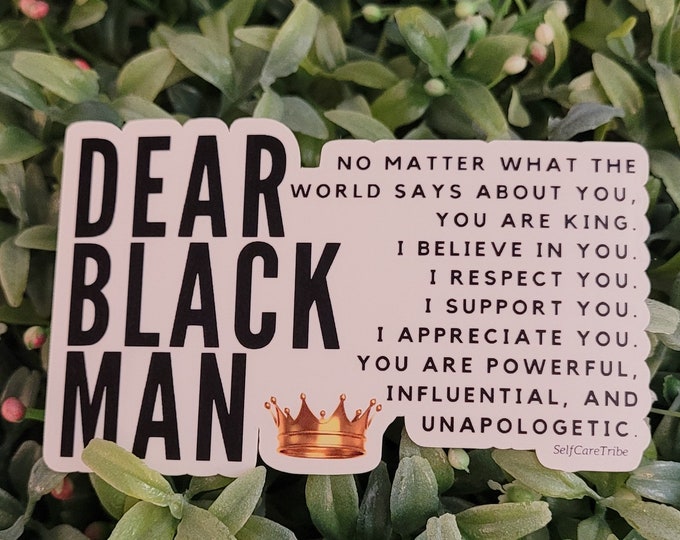 Dear Black Man Stickers