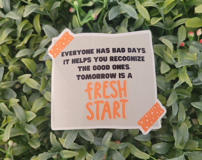 Fresh Start Sticker