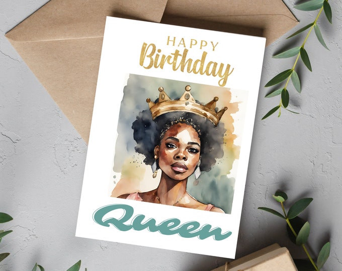 Birthday Queen Greeting Card
