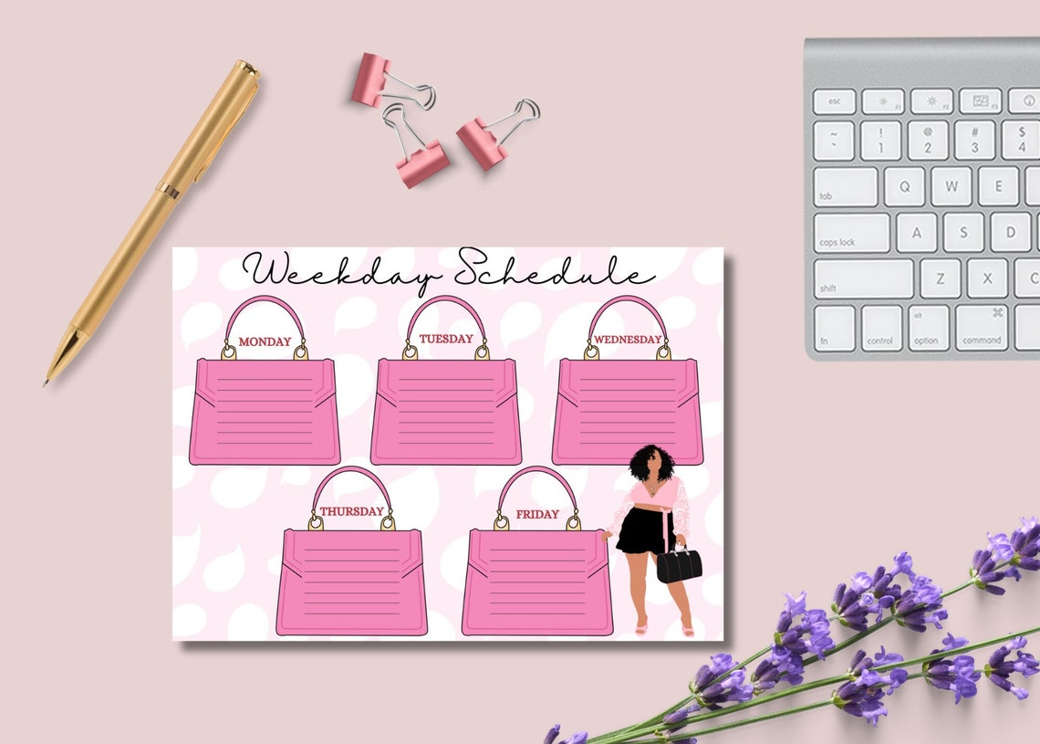 Pink Purse Notepad | Memopads for Her | Black Girl Stationery ...