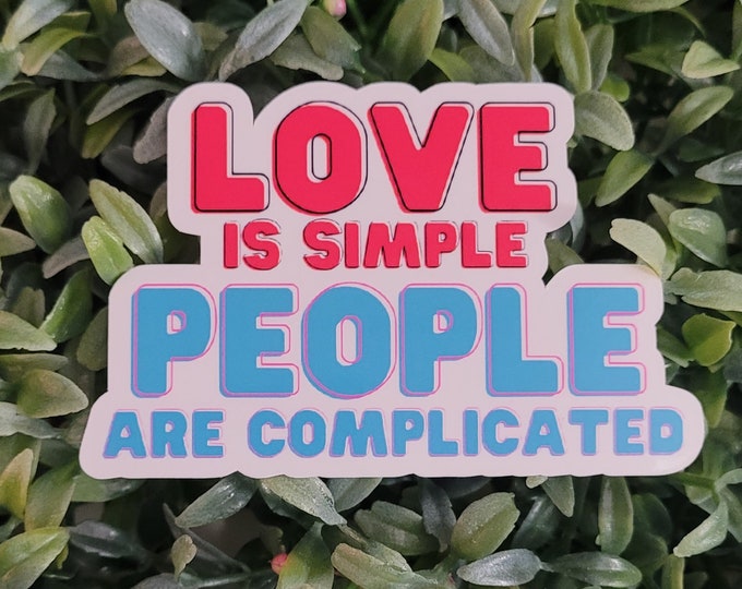 Love Simple Sticker| Self Care Stickers