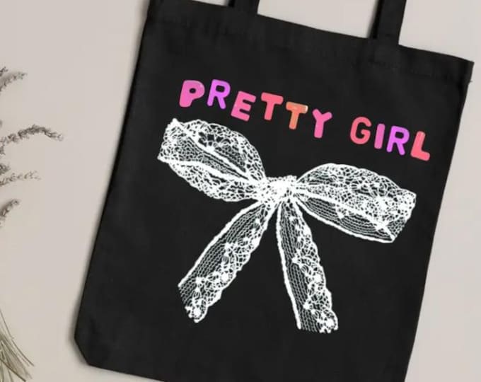 Pretty Girl Lace Bow Tote