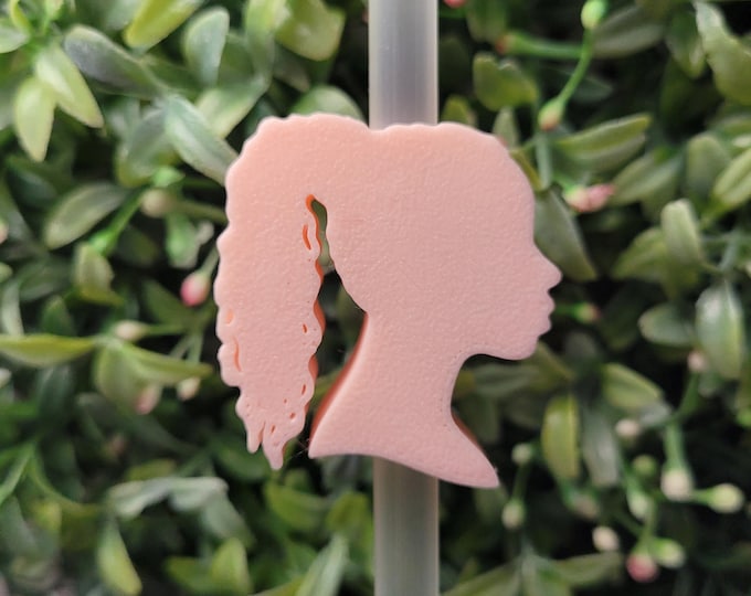 3D Printed Straw Topper Ponytail