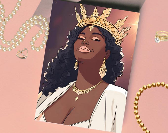 Queen Energy Greeting Card