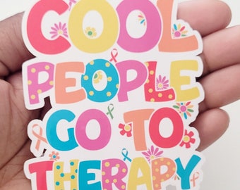 Cool People Go to Therapy Sticker