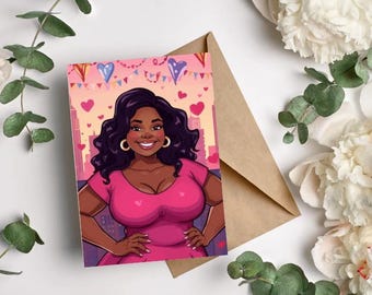 City Valentine Greeting Card