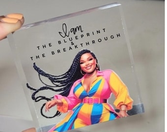 Blueprint & Breakthrough Acrylic Desk Display