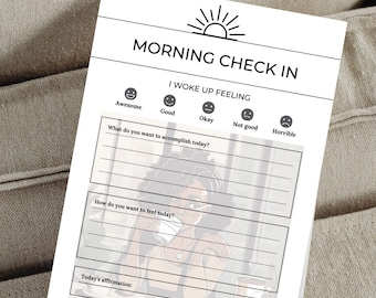 Morning Check In Notepad