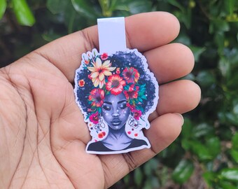 Afro Girl Magnetic Bookmark