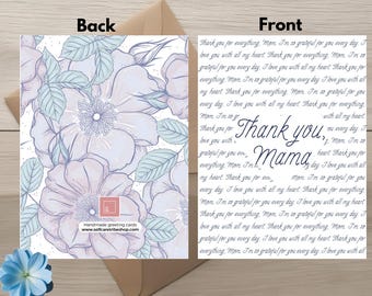 Thank you, Mama Greeting Card