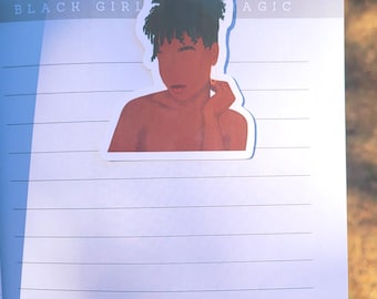 Shy Curls Magnetic Bookmark