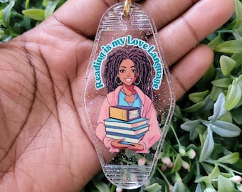 I'd Rather Be Reading Motel Keychain