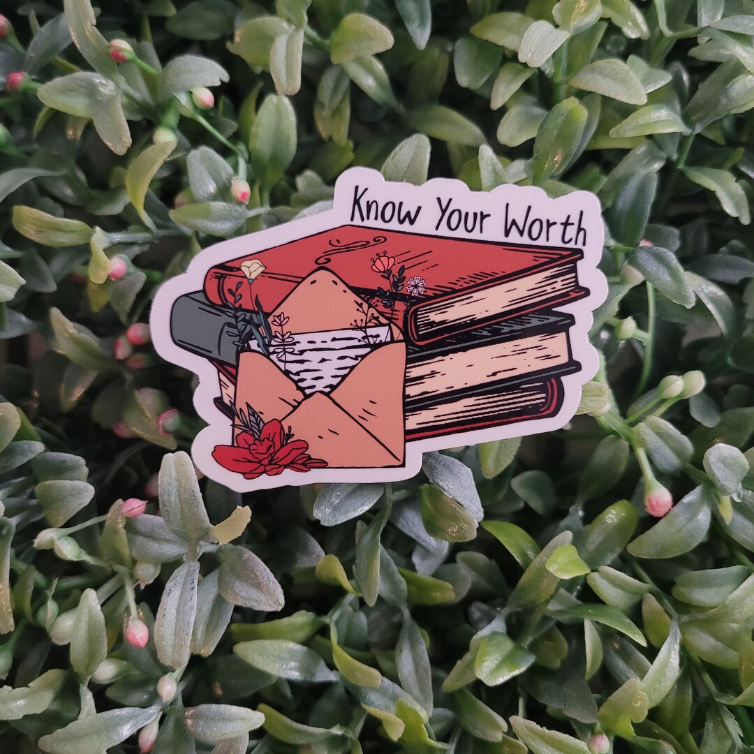 Know Your Worth Sticker| Self Care Stickers| Journal L Stickers ...
