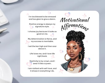 Motivational Affirmation Mousepad