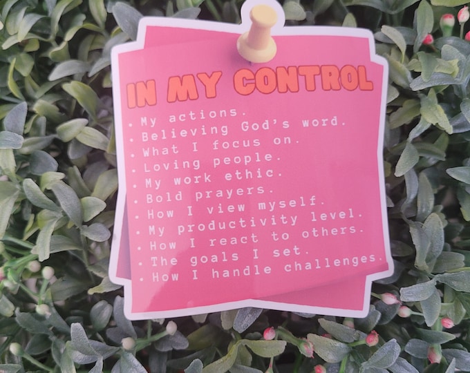 In My Control Sticker