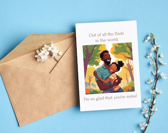 Dad World Greeting Card