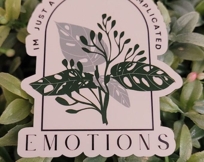 Plant Emotions Sticker (Leaf)