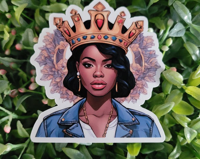 Crowned Queen Sticker