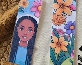 Spring Girl Bookmark 2 Pack