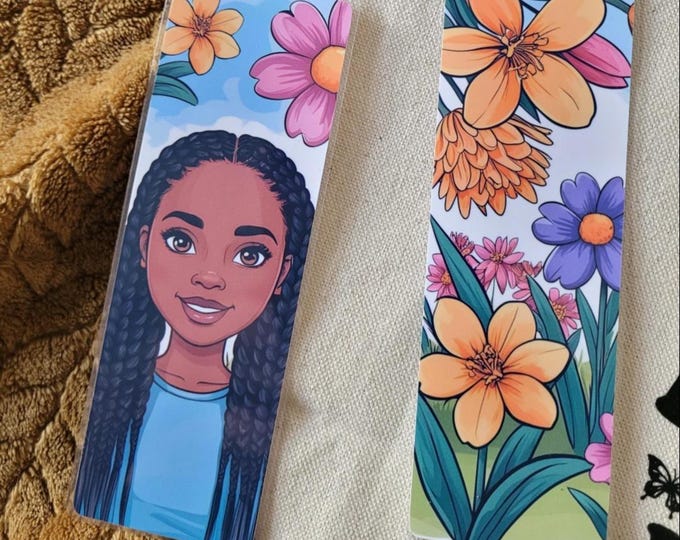 Spring Girl Bookmark 2 Pack