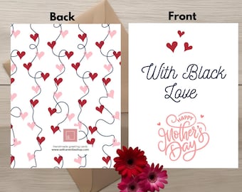With Black Love Greeting Card