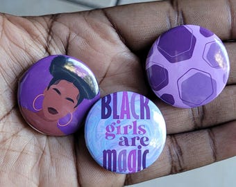 3 Pin Back Brown Buttons