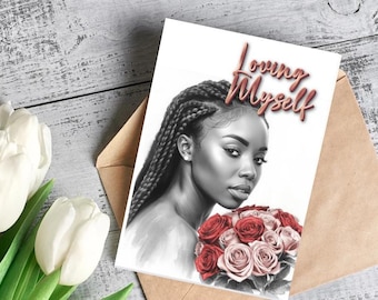 Loving Myself Greeting Card