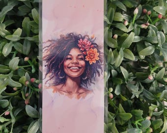 Flower Loc'd Goddess Bookmark